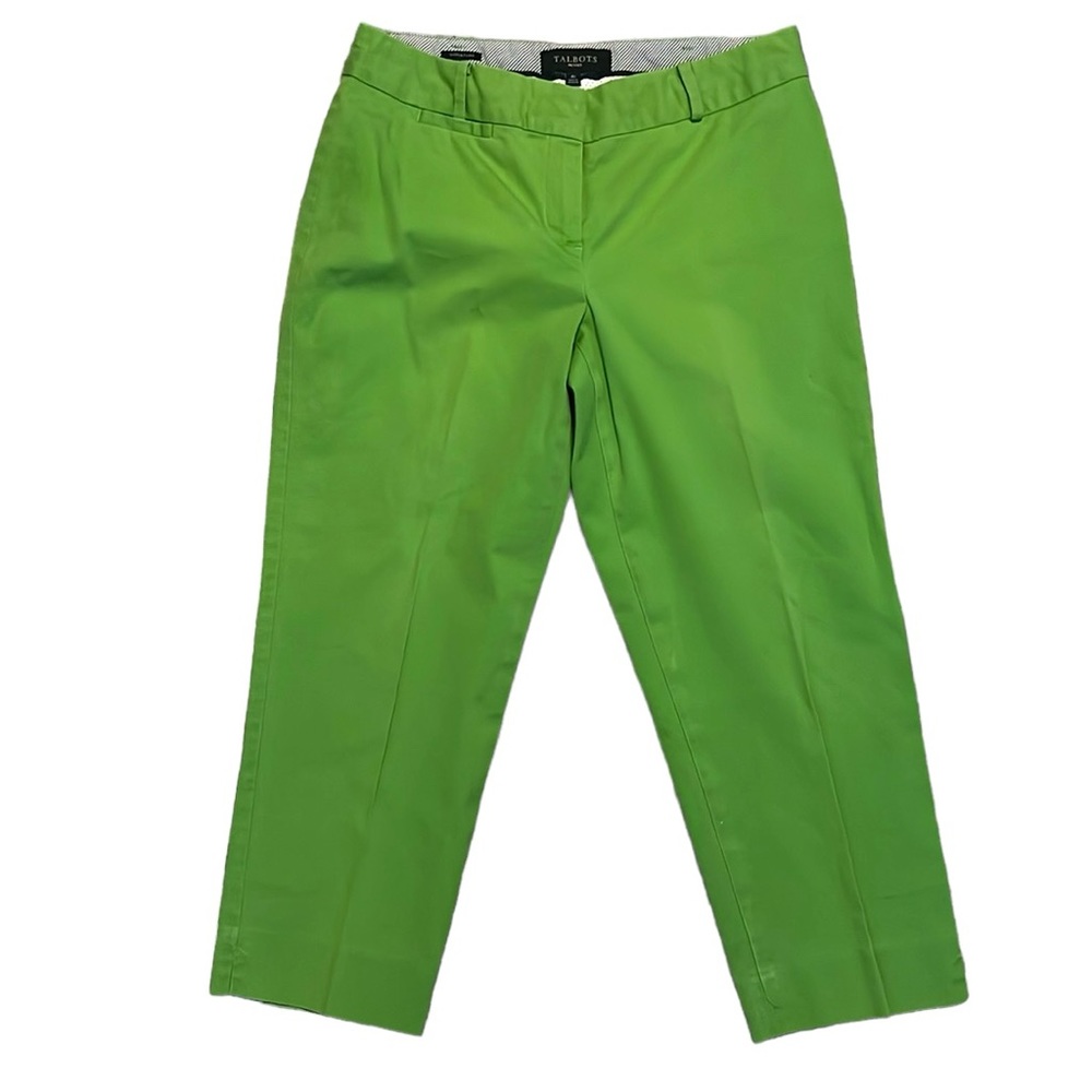 🌻 Talbots Petite Green Cropped Signature Pants